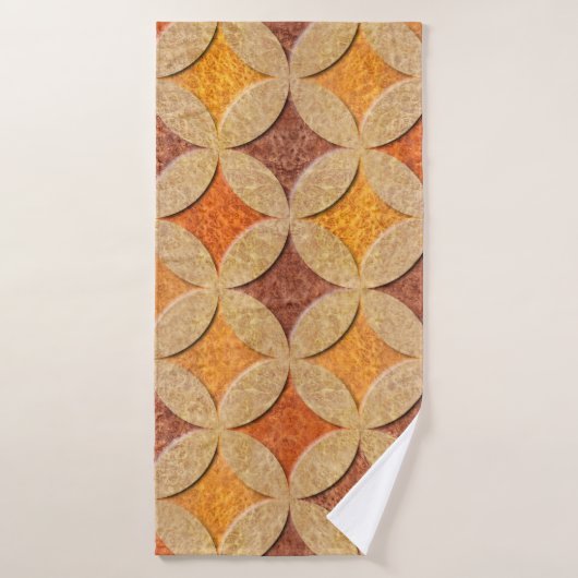 インテリアの壁パネルパターン – アラビア語の装飾 – seaml バスタオル (バスタオル)