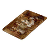 インテリアの姿とワインを試飲 マグネット (左側)