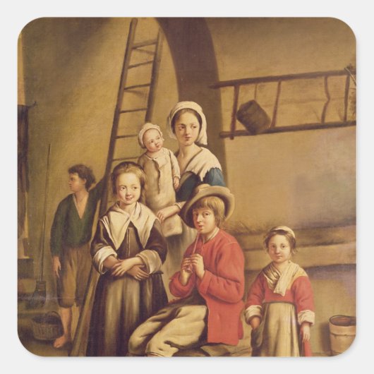 インテリアの納屋 スクエアシール (正面)