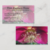 インテリアの繊細なヘレボア春の花 名刺 (正面/裏面)