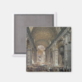 インテリアの聖ペテロの,ローマ, 1867 マグネット (正面/裏面)