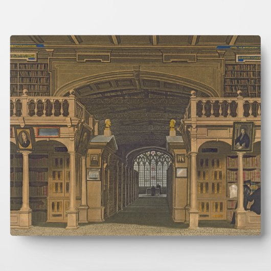 インテリアのBodleian Library,イラストレーション フォトプラーク (正面)