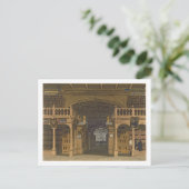 インテリアのBodleian Library,イラストレーション ポストカード (スタンド正面)