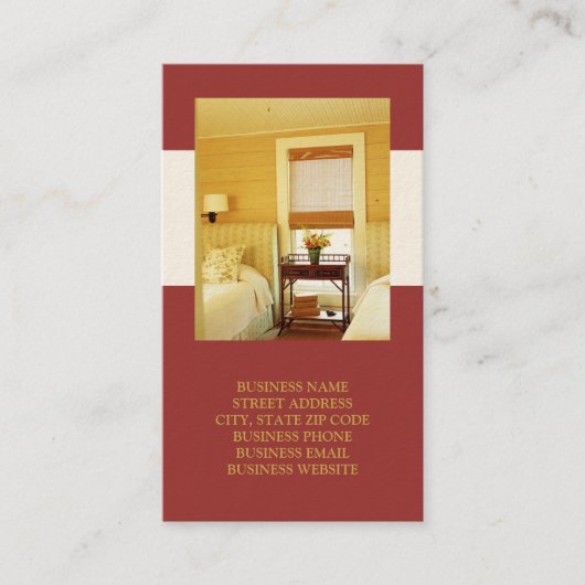 インテリアまたはステージング・ビジネス・カード 名刺 (正面)