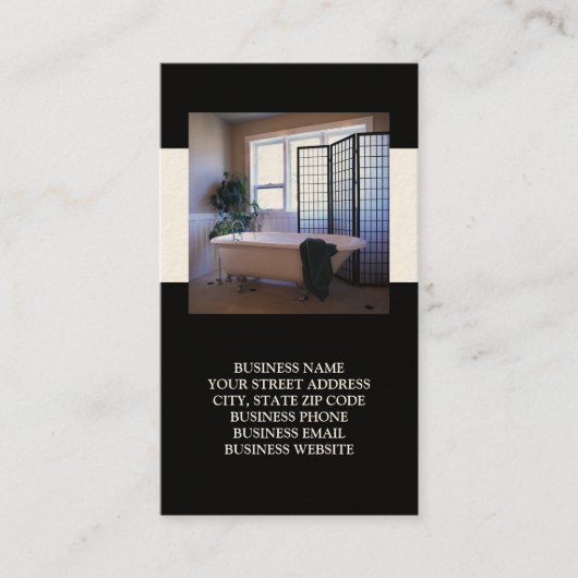 インテリアまたはステージング・ビジネス・カード 名刺 (正面)