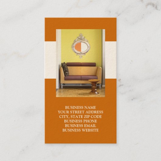 インテリアまたはステージング・ビジネス・カード 名刺 (正面)