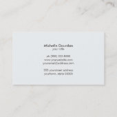 インテリアエレガントデザイフェイクン金ゴールドリーフ 名刺 (裏面)