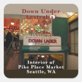 インテリアオブパイクプレイスマーケットシアトルワシントン スクエアシール (正面)