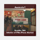 インテリアオブパイクプレイスマーケットシアトルワシントン マグネット (正面)