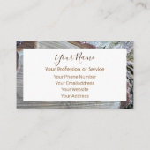 インテリアオーガニックデザイン家具の木材！bu 名刺 (裏面)