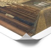 インテリアキリスト教会の図書館 ポスター (角)