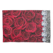 インテリアグリッターシック金ゴールドホームバラ 枕カバー (正面)