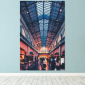 インテリアサンフランシスコ建物マーケットプレイス キャンバスプリント (インサイチュ (ウッドフロア))