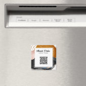 インテリアシンプルデザインモダン抽象芸術QRコードバス マグネット (インサイチュ (食洗機))