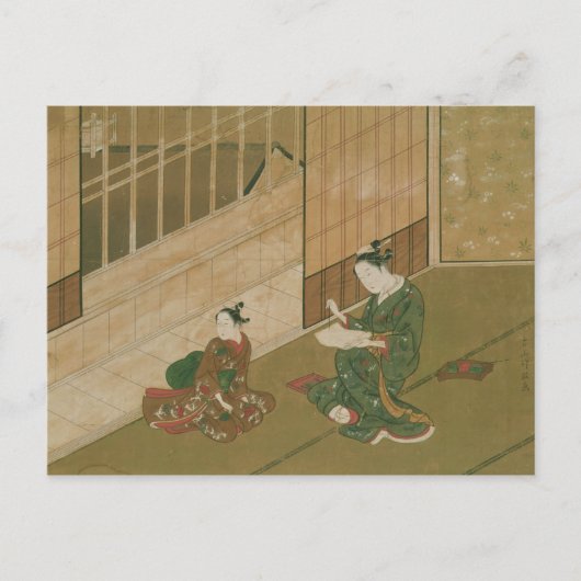 インテリアシーン, c.1730#アプリケーションシーン# ポストカード (正面)