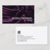 インテリアデコレータシルクテクスチャビジネスカード 名刺 (正面/裏面)