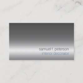 インテリアデコレータホーム改善クロムシルバー 名刺