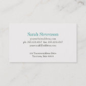 インテリアデコレータランプデザイナー 名刺 (裏面)