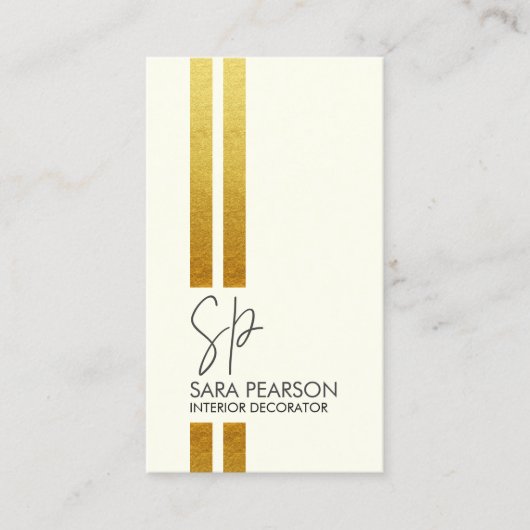 インテリアデコレーター改装モノグラム 名刺 (正面)