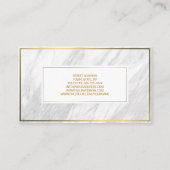 インテリアデコレータ大理石石ゴールデンラインカード 名刺 (裏面)