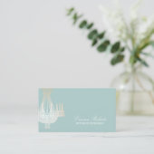 インテリアデザイエレガントザ金ゴールドシャンデリア 名刺 (スタンド正面)