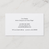 インテリアデザイスタイリッシュナー銅枠コルクボード 名刺 (裏面)