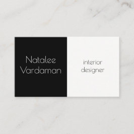 インテリアデザイナのカスタマイズシンプル可能なエレガント 名刺