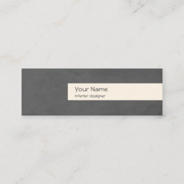 インテリアデザイナの名刺テンプレート スキニー名刺