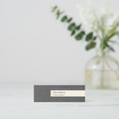 インテリアデザイナの名刺テンプレート スキニー名刺 (スタンド正面)