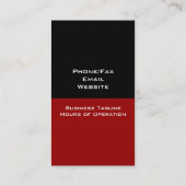 インテリアデザイナまたはステージング名刺 名刺 (裏面)