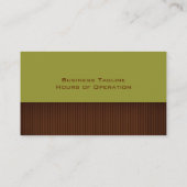 インテリアデザイナまたはステージング名刺 名刺 (裏面)
