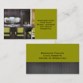 インテリアデザイナまたはステージング名刺 名刺 (正面/裏面)