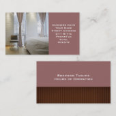 インテリアデザイナまたはステージング名刺 名刺 (正面/裏面)