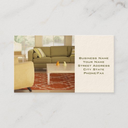 インテリアデザイナまたはステージング名刺 名刺 (正面)