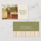 インテリアデザイナまたはステージング名刺 名刺 (正面/裏面)