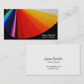 インテリアデザイナインテリアデコレータ、カラーデザイン 名刺 (正面/裏面)