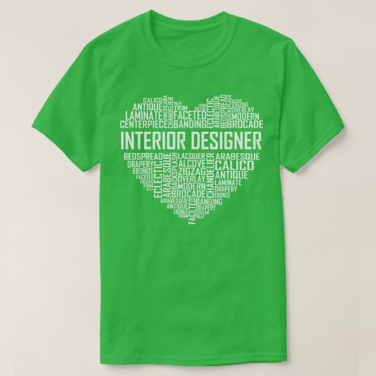 インテリアデザイナハート Tシャツ (デザイン正面)