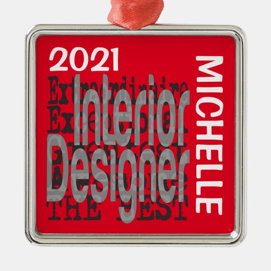 インテリアデザイナーエクストラナレカスタムー メタルオーナメント (正面)