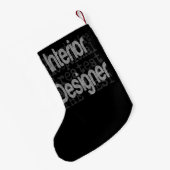 インテリアデザイナーエクソナレ スモールクリスマスストッキング (裏面 (吊り時))