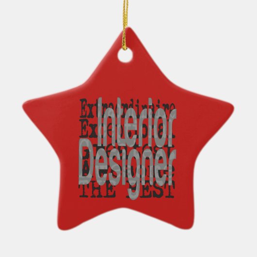 インテリアデザイナーエクソナレ セラミックオーナメント (正面)