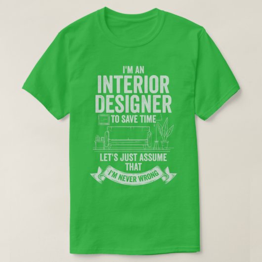 インテリアデザイナーギフト Tシャツ (デザイン正面)