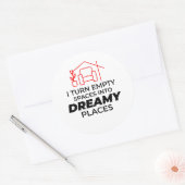 インテリアデザイナーデコレーションデザインプロフェッショナル ラウンドシール (封筒)