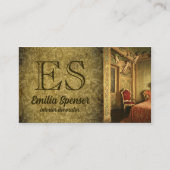 インテリアデザイナーデコレータクラシックスタイルカード 名刺 (正面)