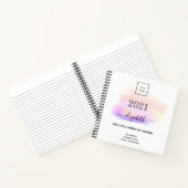 インテリアデザイナーパステルブラシストローク2026 ノートブック (内部)