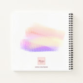 インテリアデザイナーパステルブラシストローク2026 ノートブック (裏面)