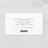 インテリアデザイナーホームステージャ 名刺 (裏面)