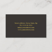 インテリアデザイナーホームデコレータ建築 名刺 (裏面)