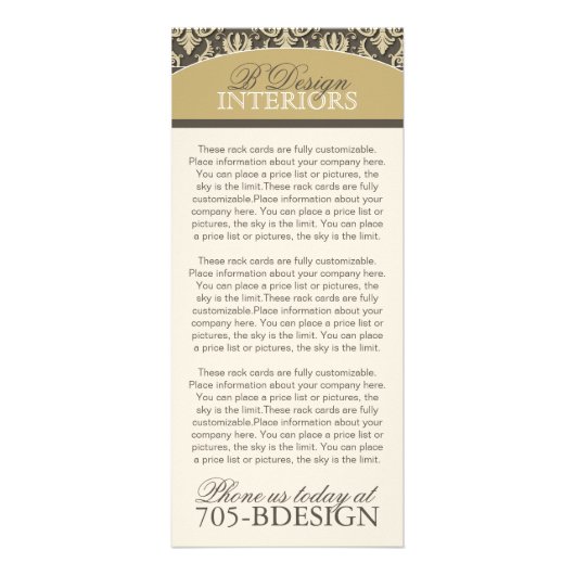 インテリアデザイナーラックカード ラックカード (正面)