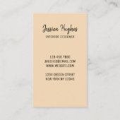 インテリアデザイナー名刺 名刺 (裏面)