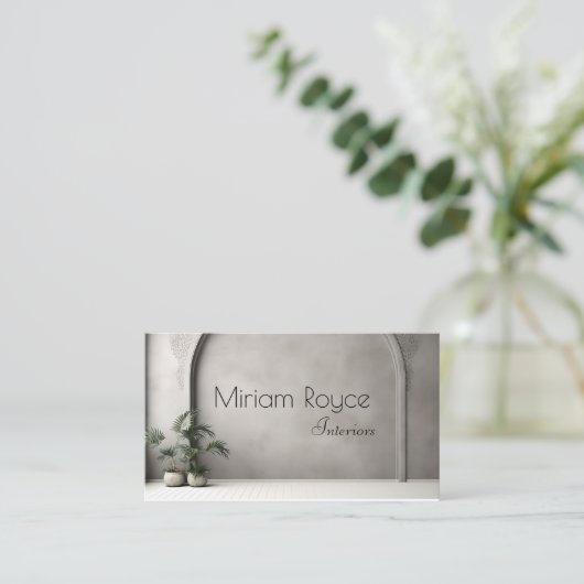 インテリアデザイナー名刺 名刺 (スタンド正面)